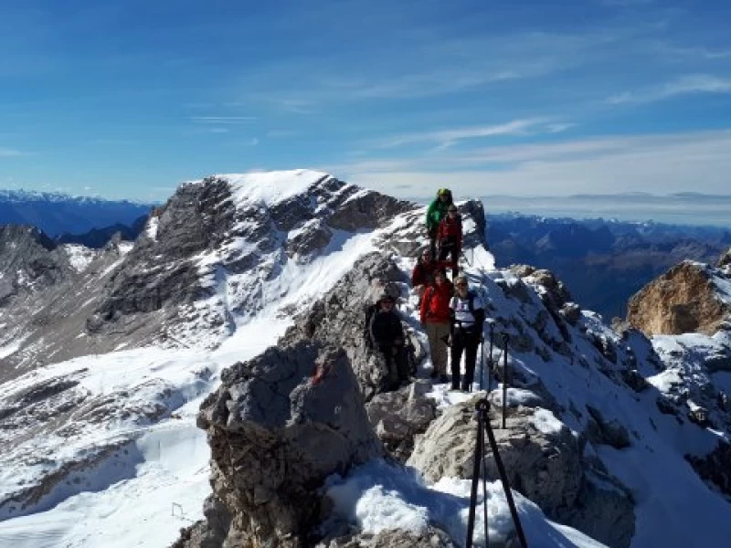 Trekking-Tour auf den Gipfeln der Zugspitze