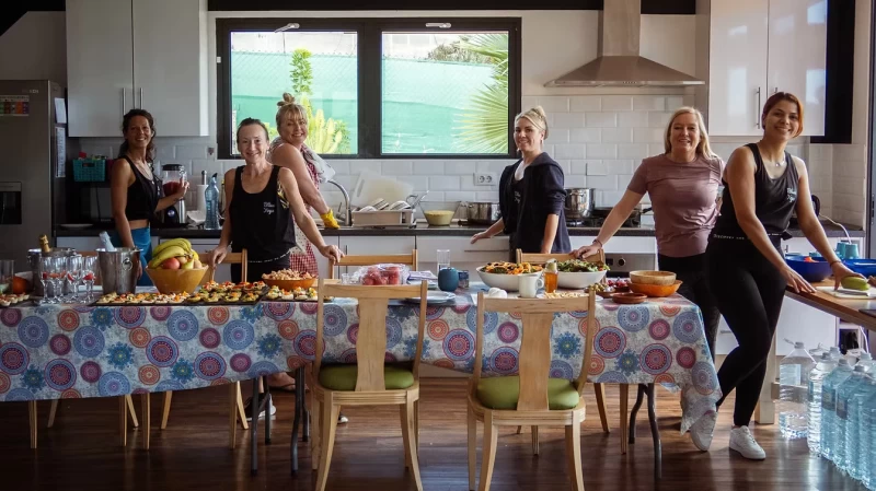 Yoga-Retreat mit Bergblick im Süden Teneriffas