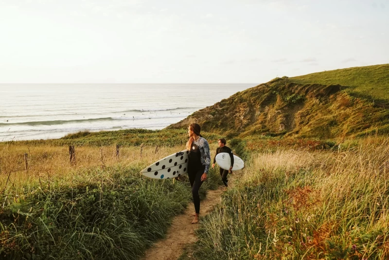 Surf camp for school classes in the natural park in beautiful Cantabria
