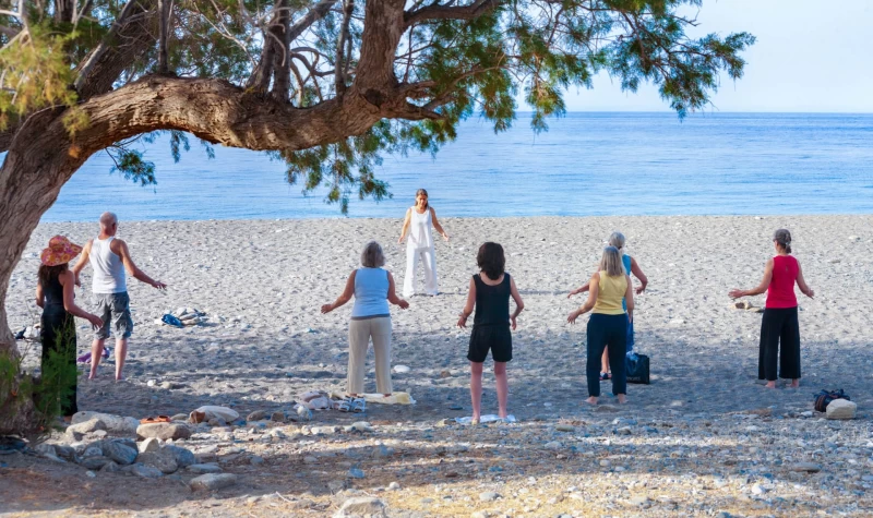 Qigong Urlaub auf Kreta - Qigong in der Natur und am Strand