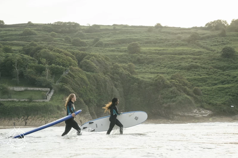 Surf camp for school classes in the natural park in beautiful Cantabria