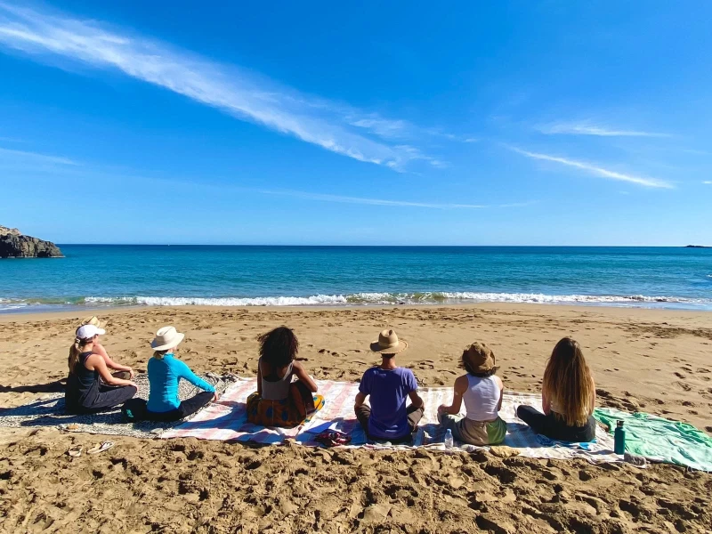 Friedliches Yoga-Retreat mit Meerblick auf Ibiza