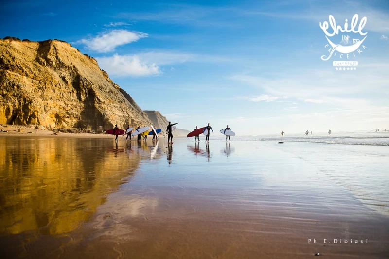 Chill in Surfhaus mit Blick auf's Meer im Surfer-Paradies Ericeira